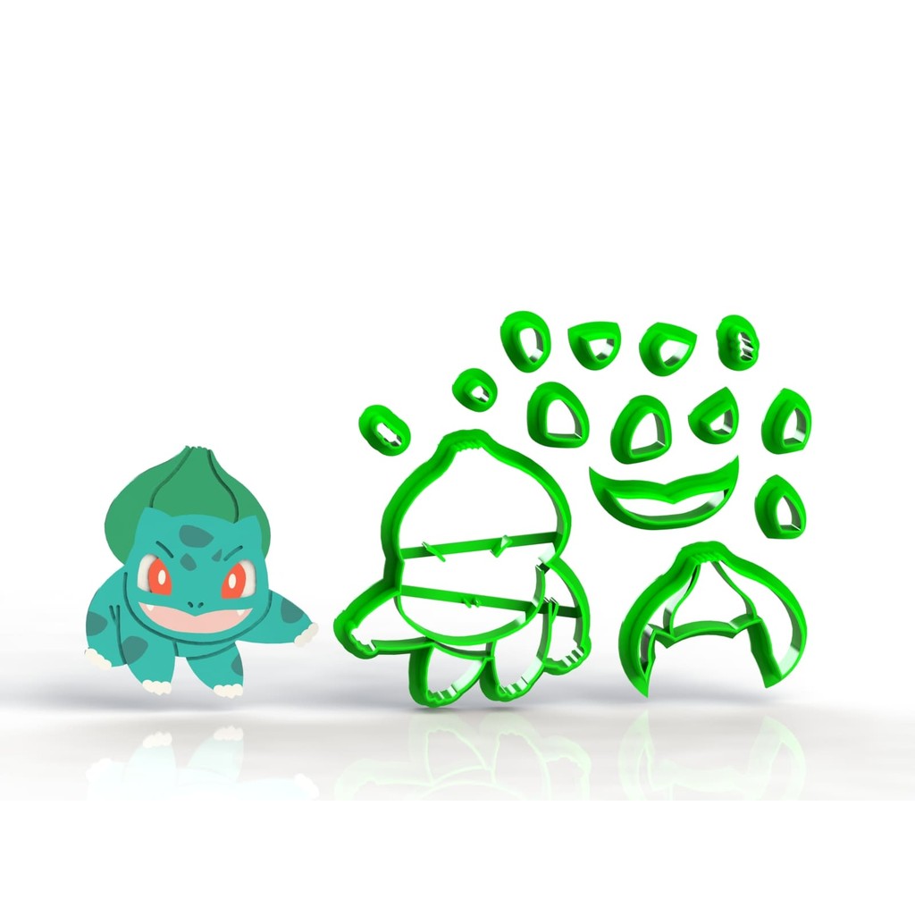 Cortador Pokemon Bulbasaur Modular