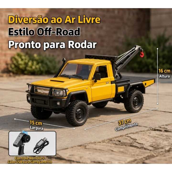 Miniatura Radio Controle Escala 1/12 Off-Road Toyota 4WD MN82T Crawler