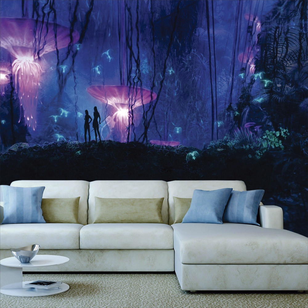 Papel de Parede Personalizado Foto Mural Paisagem Paraíso Avatar M² Imagem Completa