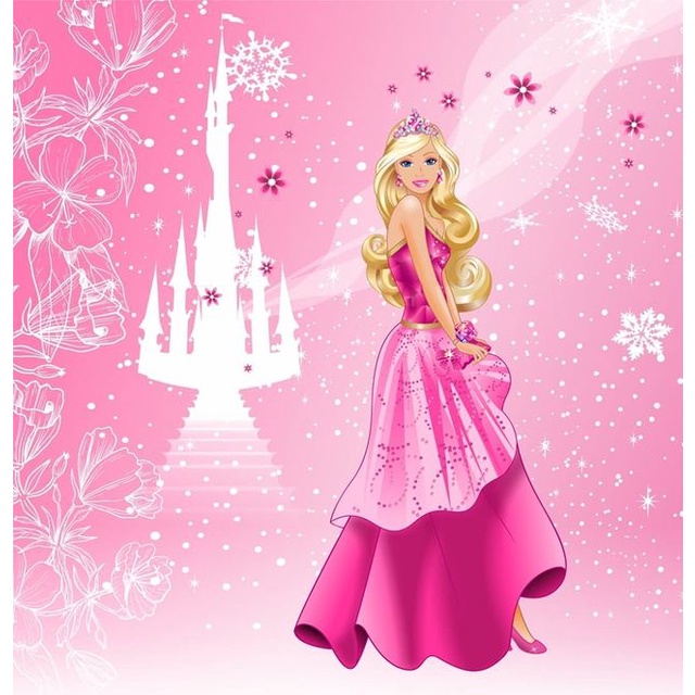 Papel de Parede Personalizado Foto Mural Infantil Menina Princesa M² Imagem Completa