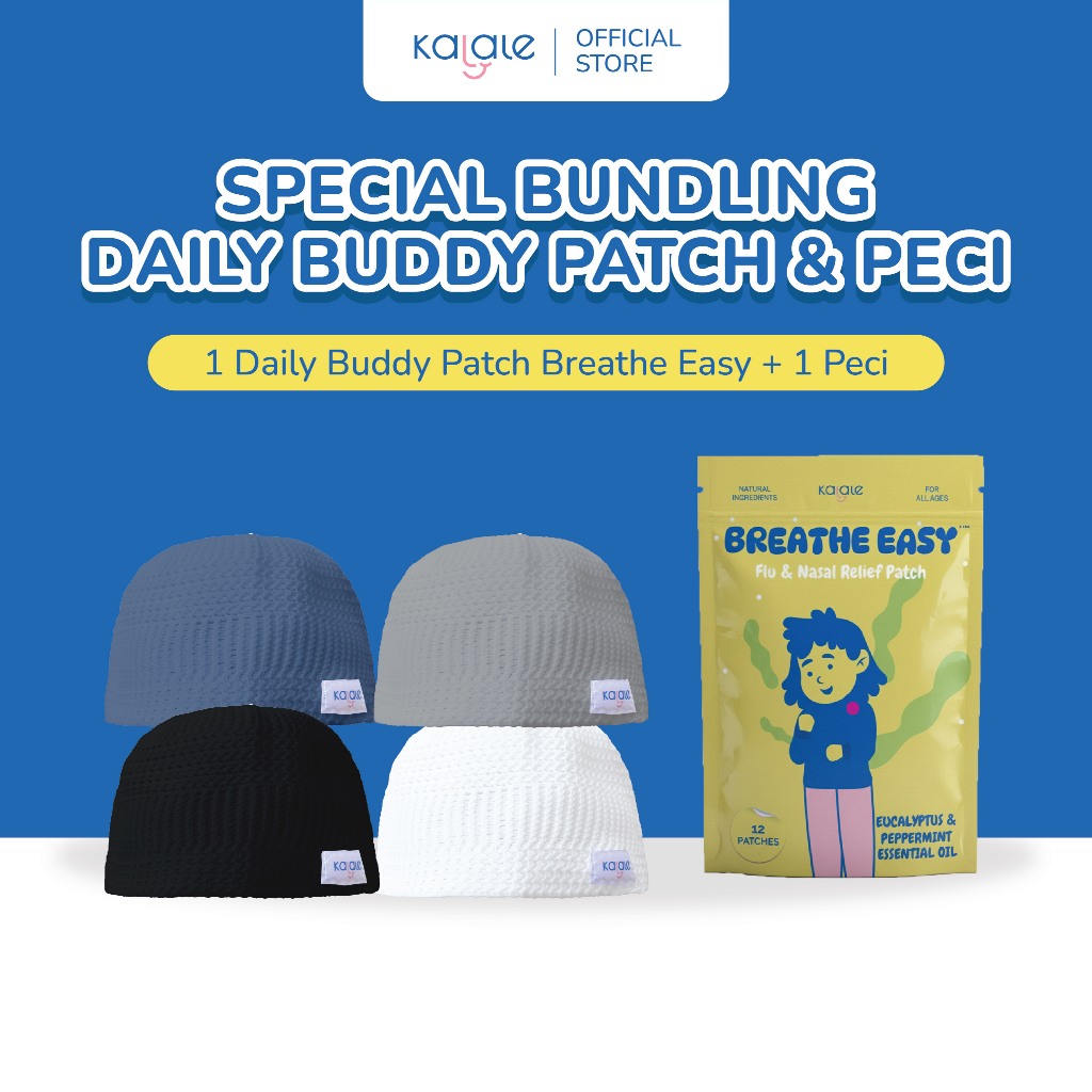 Kalale-Pacote De Peci Para Bebês E Crianças + Breathe Easy Adesivo Patch Gripe Congestão Nasal Kopiyah
