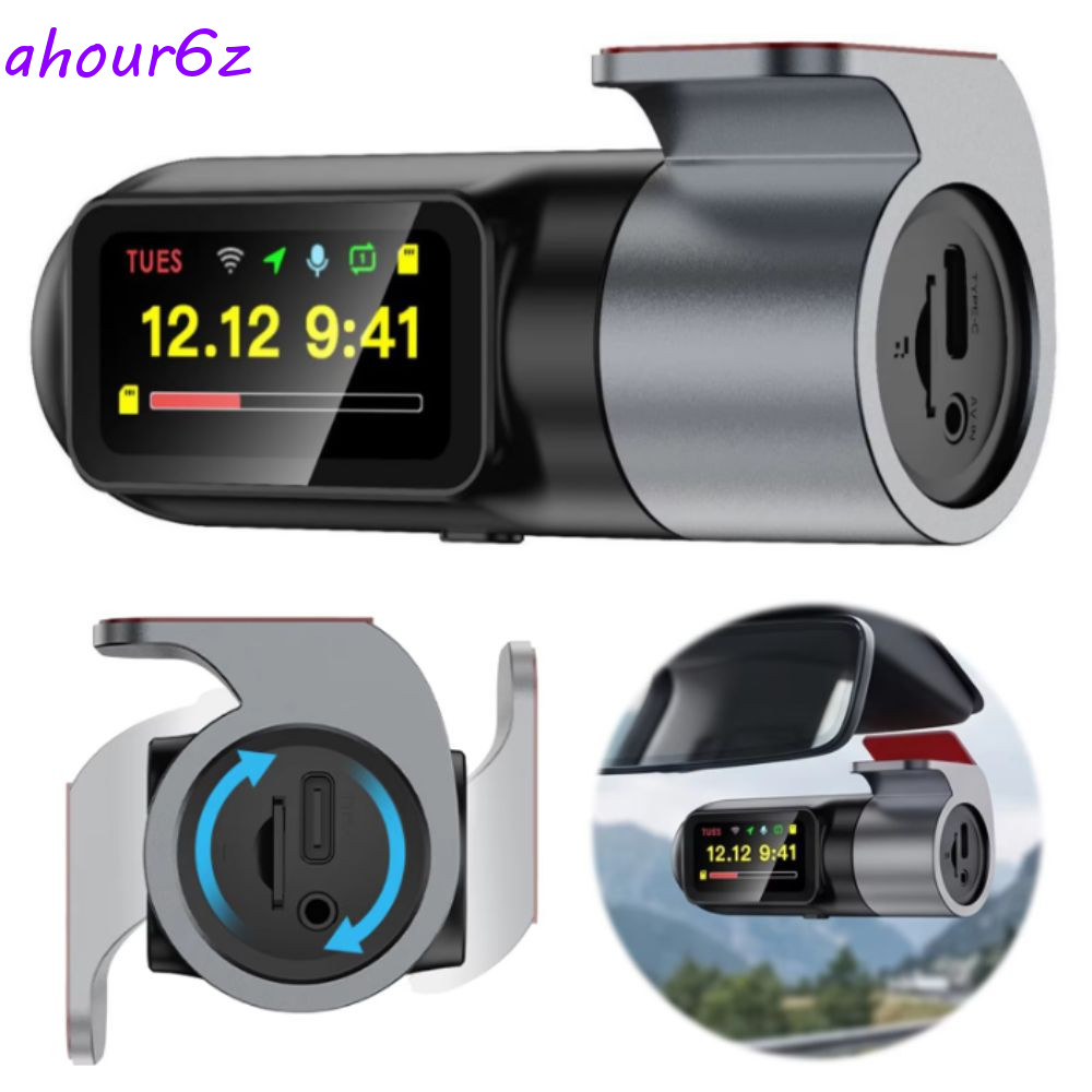 AHOURZ Dash Cam , G-Sensor WDR Car DVR , UHD Night Vision WiFi USB Connected Loops Gravação Camera