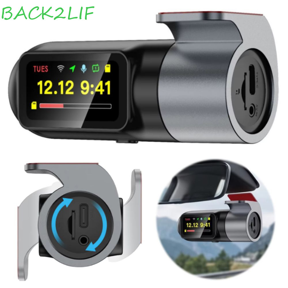 BACK2LIF Dash Cam , UHD Night Vision WiFi USB Conectado DVR Para Carro , Gravador De Vídeo Veículo Com Sensor G
