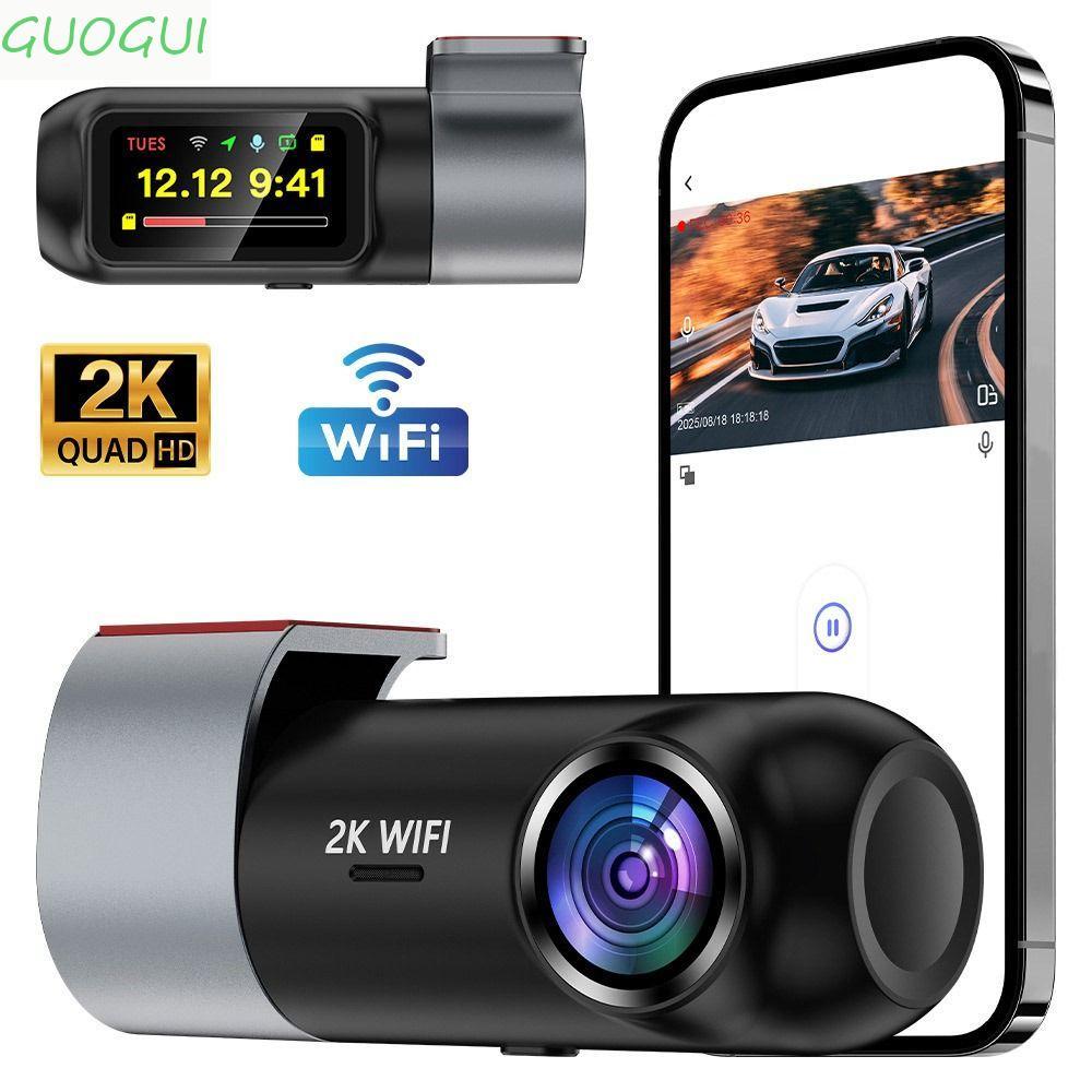 GUOGUI Dash Cam , UHD Night Vision WiFi USB Conectado DVR Para Carro , G-Sensor WDR Gravador De Vídeo Veículo