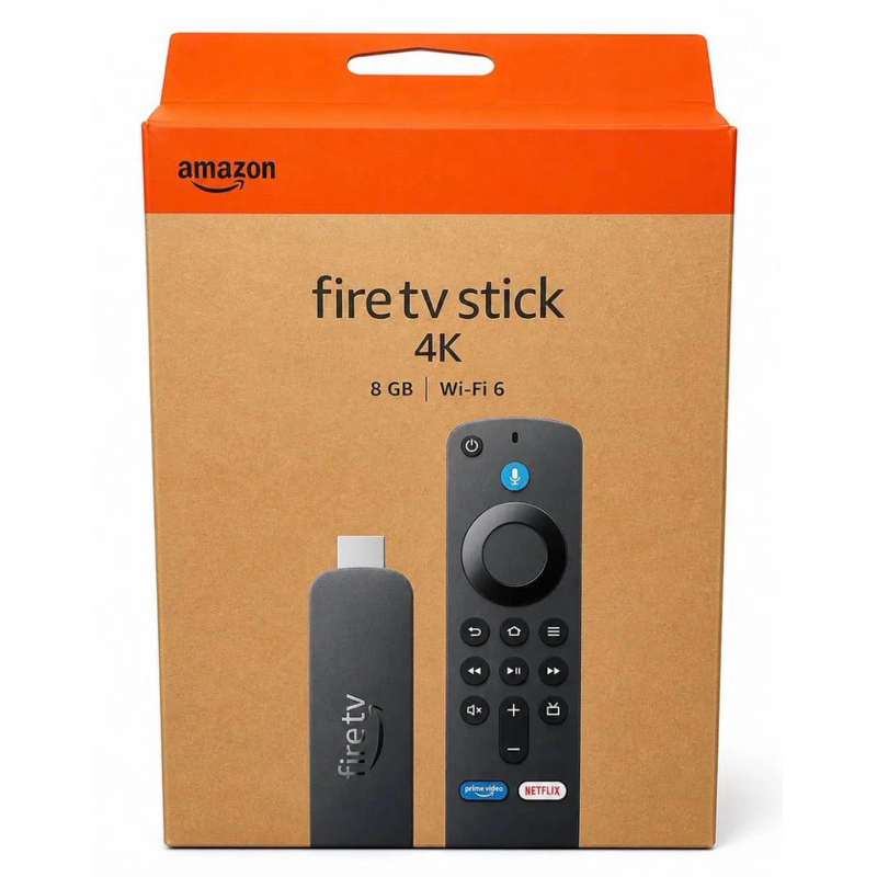 Amazon Fire TV Stick 4K UHD (2ª Geração) 8GB Quad-Core 1,7 GHz Wi-Fi 6 Alexa Dolby Vision-Atmos HDR10