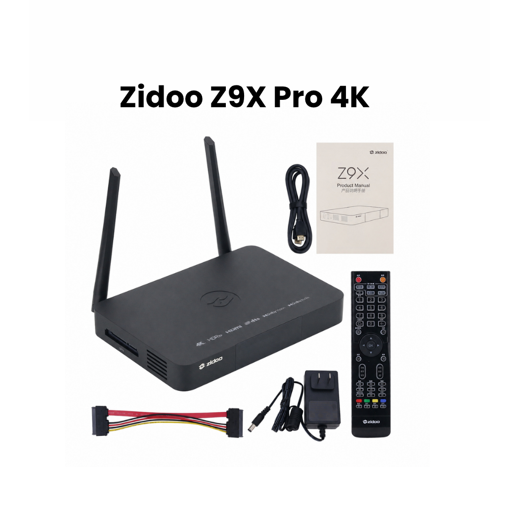 Zidoo Z9X Pro 4K UHD Media Player Android 11 Dolby Vision HDR10+ Wi-Fi 6 4GB 32GB HDMI 2.1