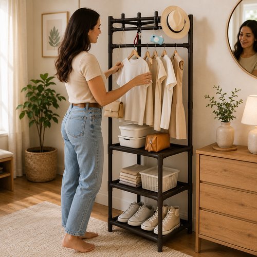 Estante Organizador Canto Multiuso 3 Prateleiras Reforcada Apartamento Pequeno Kitnet Pousada
