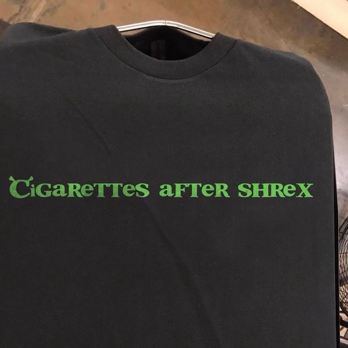 Camiseta Cigarettes After Shrex Shrek cigarettes after sex