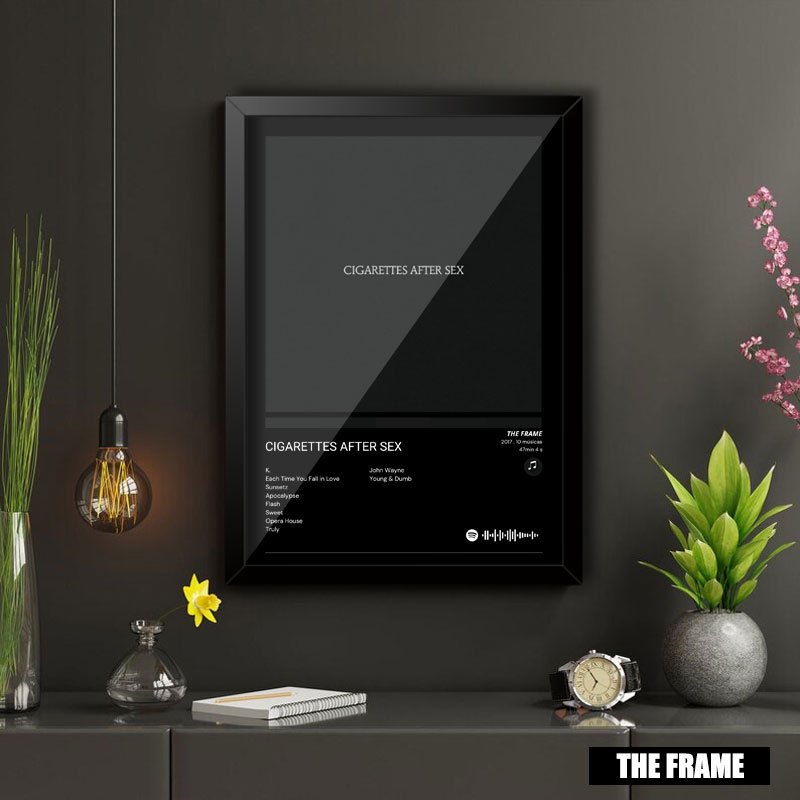 Quadro Decorativo A4/A3 Spotify Cigarettes Afther Sex Album