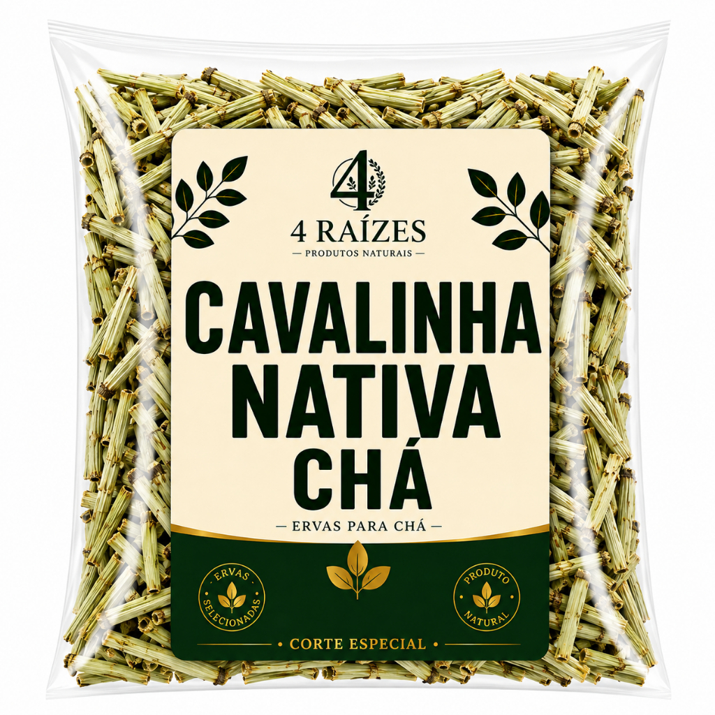 Cavalinha Cultivada Folhas Para Chá 500g Natural