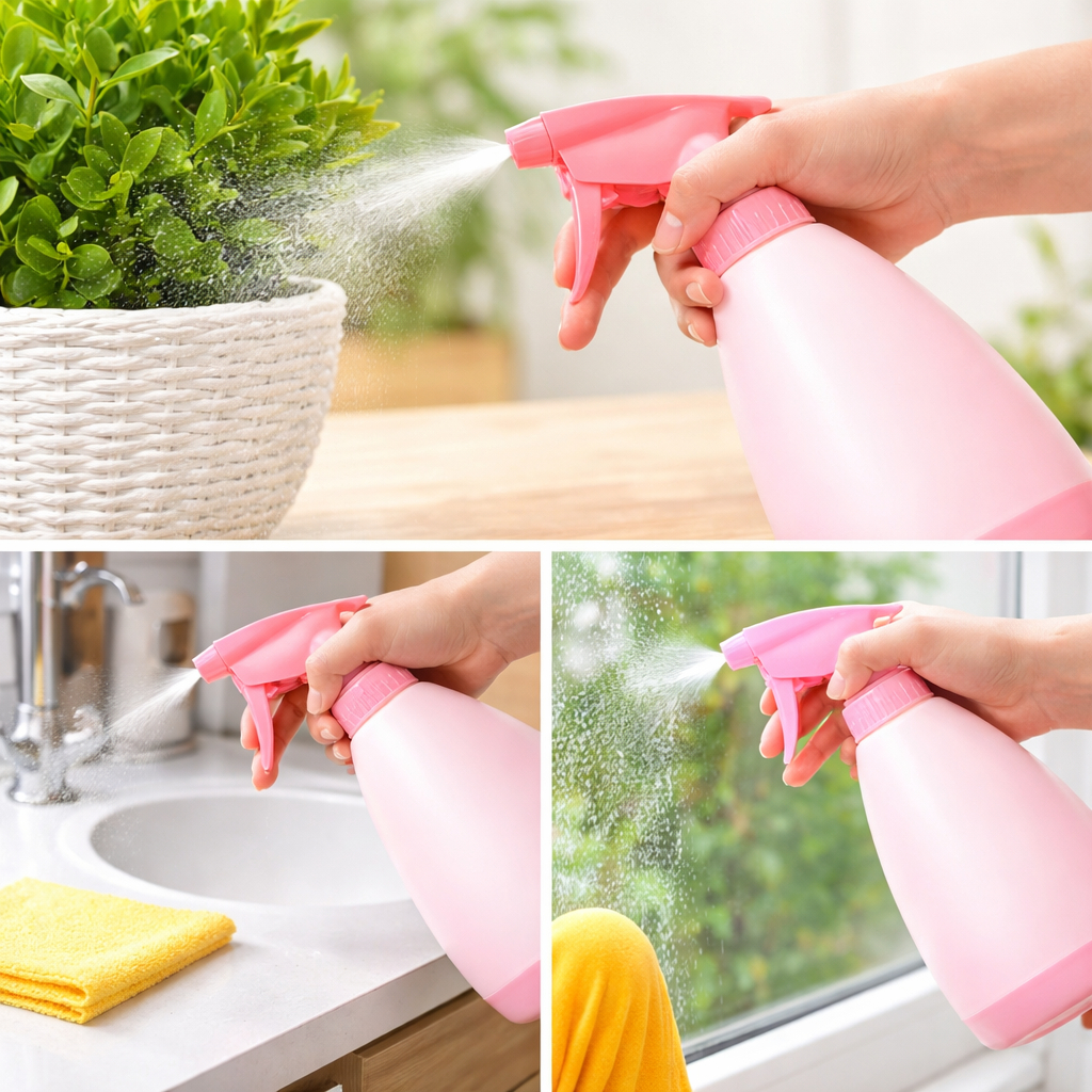 Pulverizador Borrifador Plástico 450ml Soft Color Multiuso Jardim Limpeza