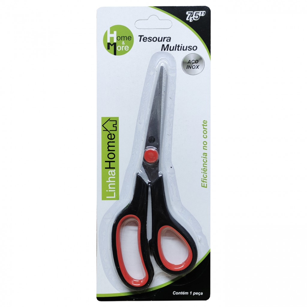 Tesoura Multiuso Color 7.5 Pol Cor Sortida.