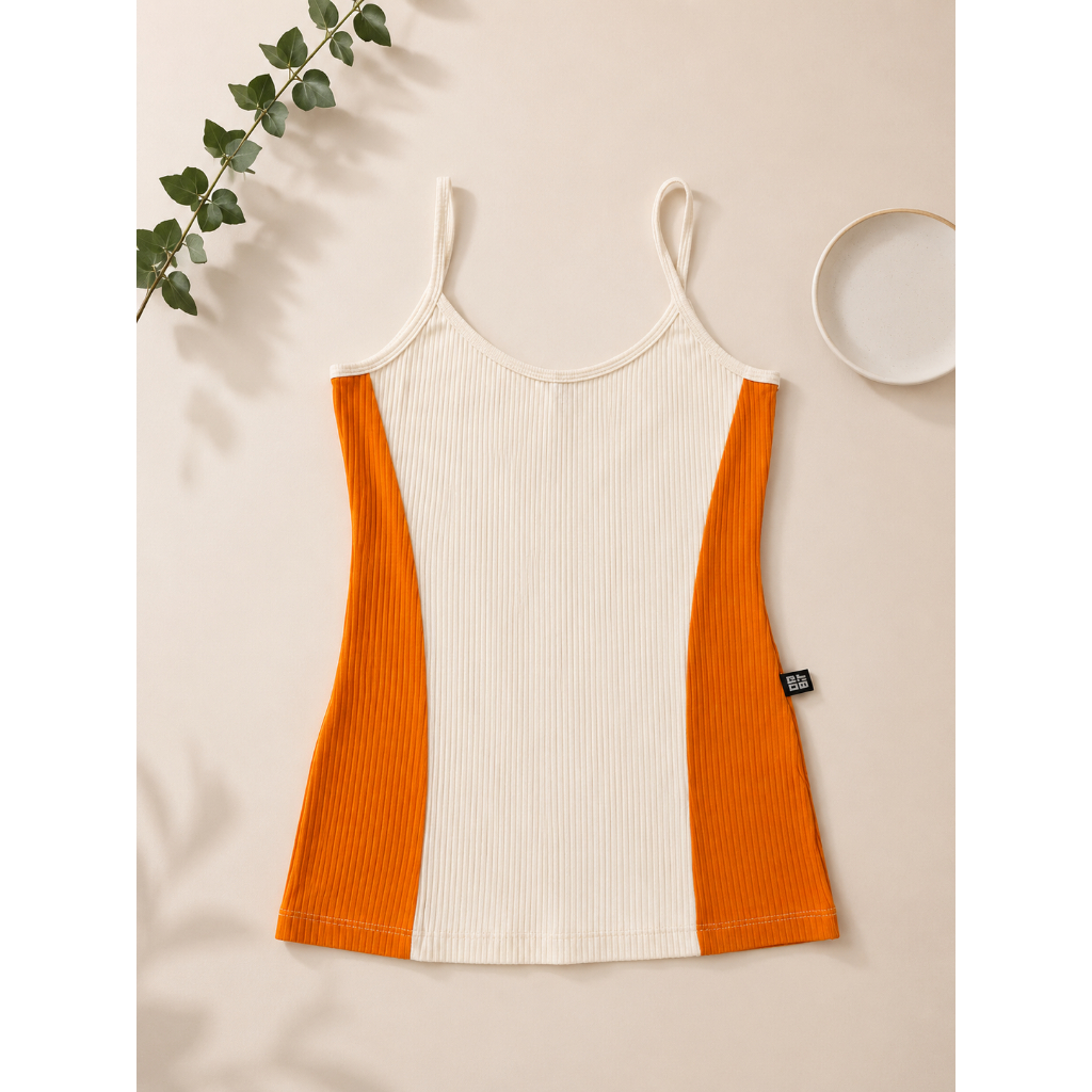 Blusinha Feminina Orbit Regata Alcinha - Canelado Multi Color