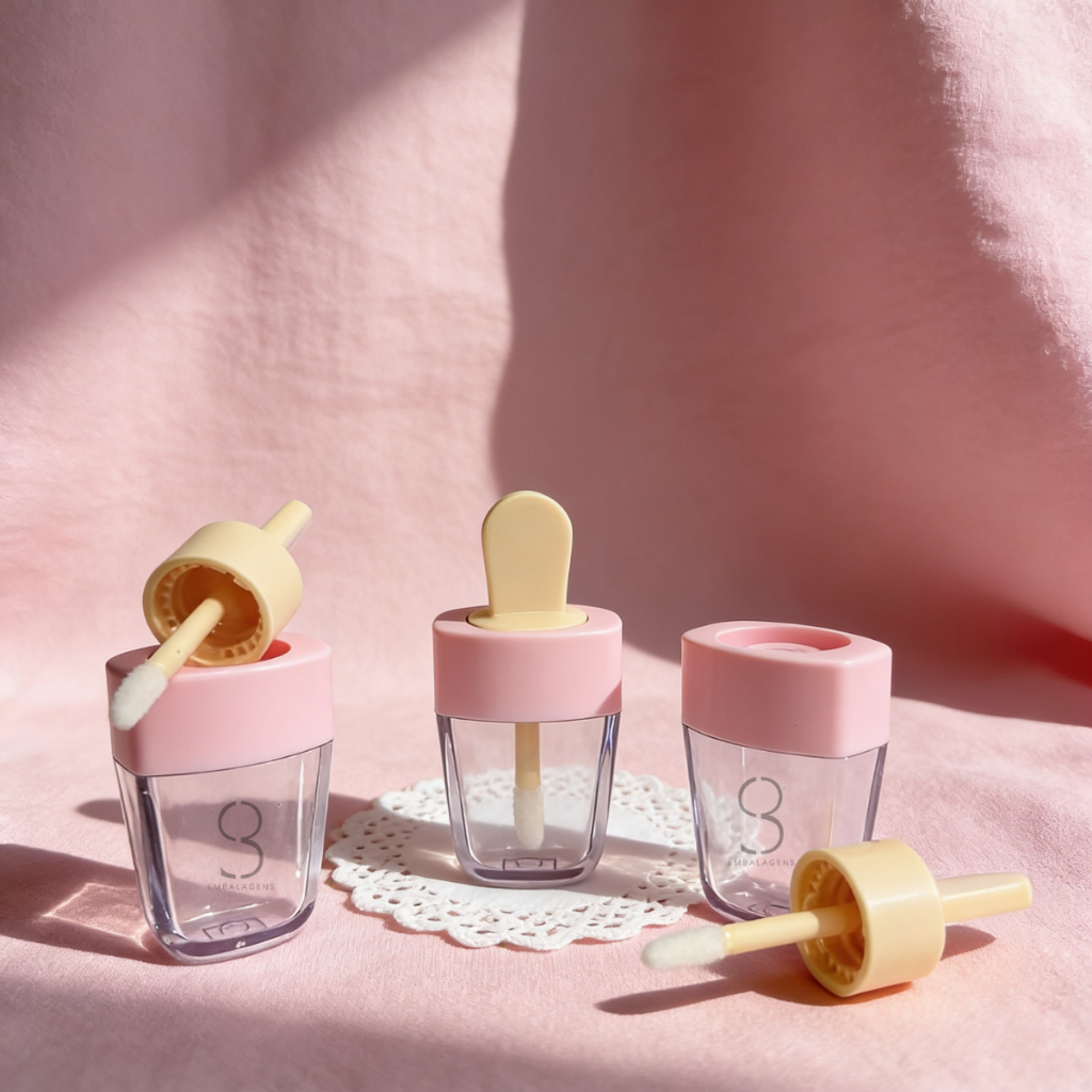 Picolé Brilho Labial Lip Oil Amostra Refil Frasco Vazio 10un