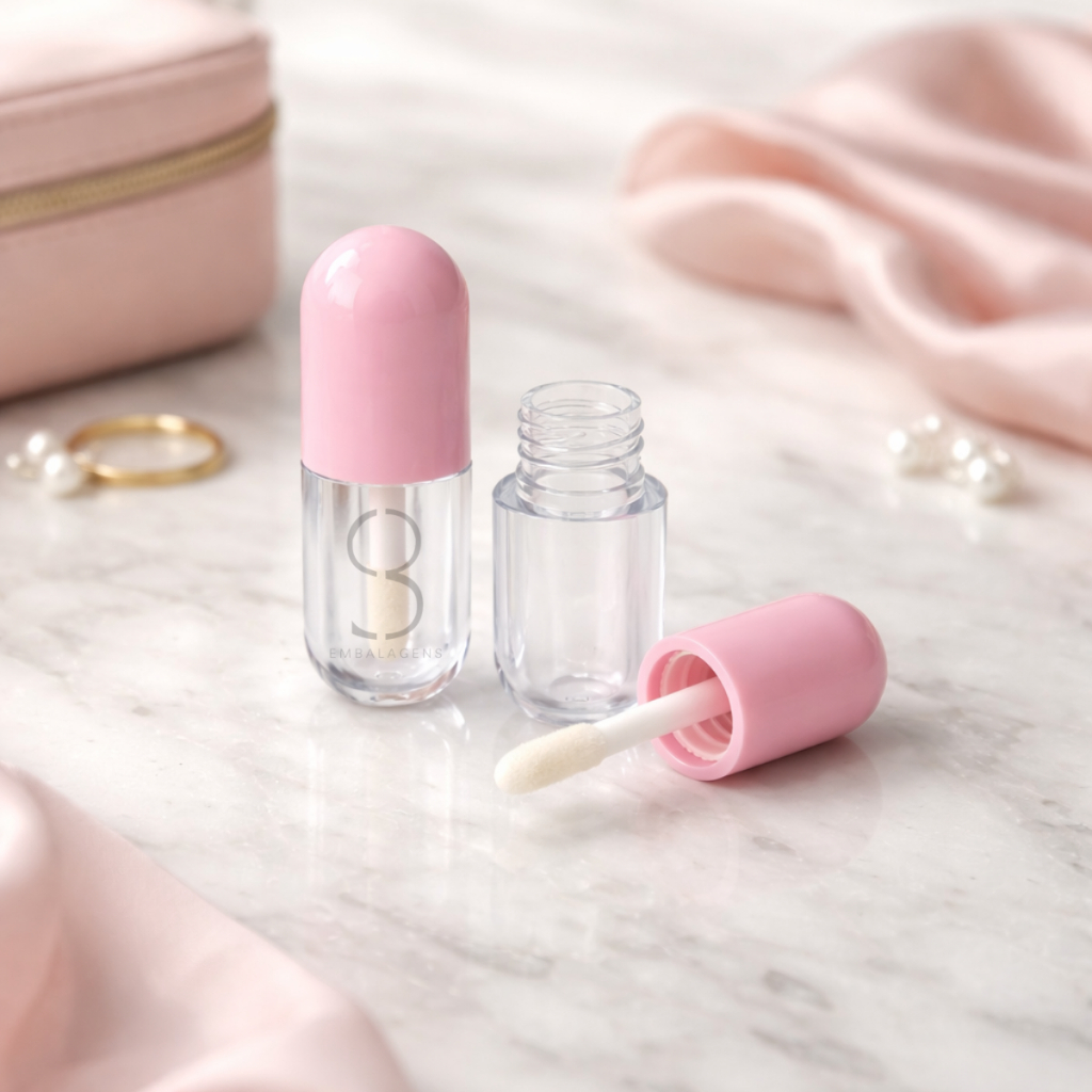 Brilho Labial Lip Oil Balm Hidratante Frasco Cápsula 2ml 25u
