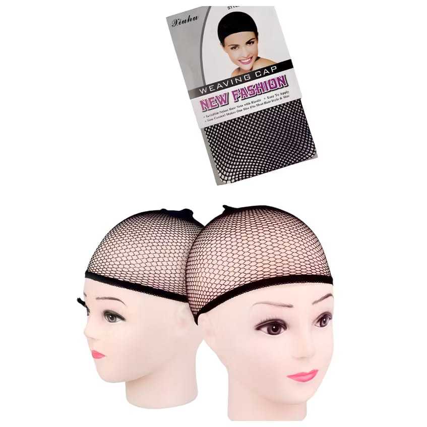 Kit 2 Touca Nero Redinha Segura Peruca e Anti Frizz Weaving Cap