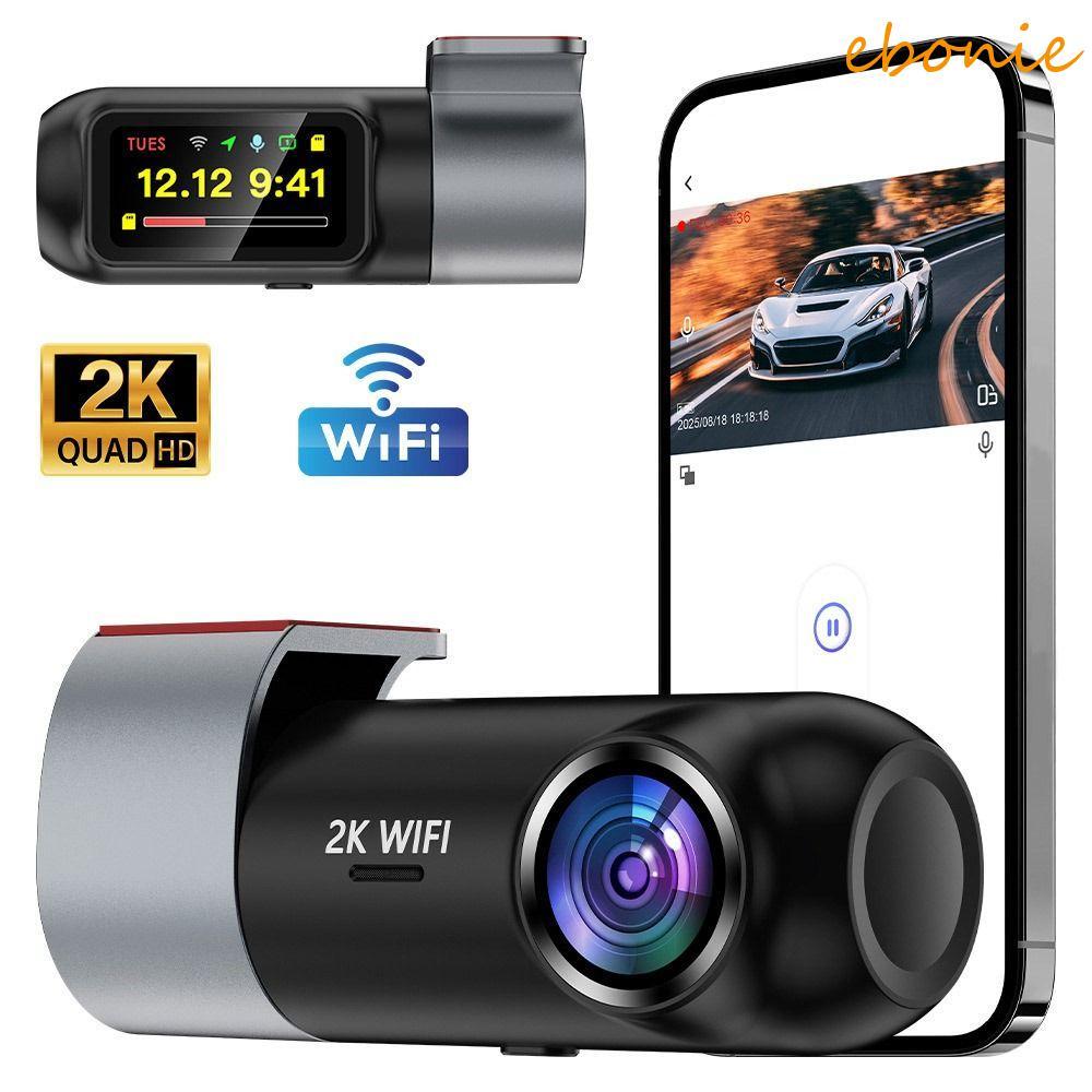 EBONIE Dash Cam , WDR WiFi USB Conectado Carro DVR , UHD Visão Noturna Loops Gravação Gravador De Vídeo Do Veículo