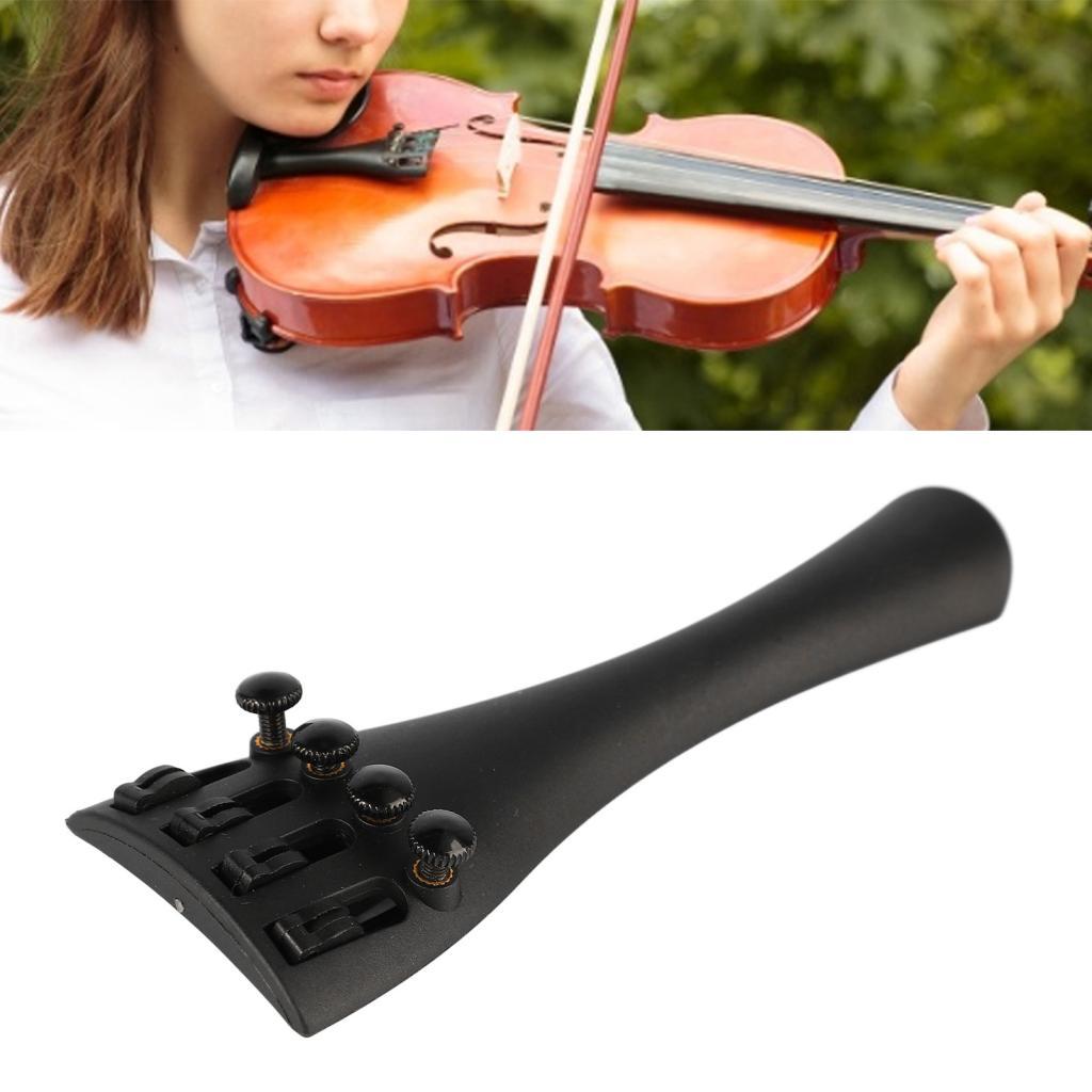 Freelover-BR violino tailpiece 4 sintonizadores finos 4/4 fibra de carbono violino tailgut peças acessórios