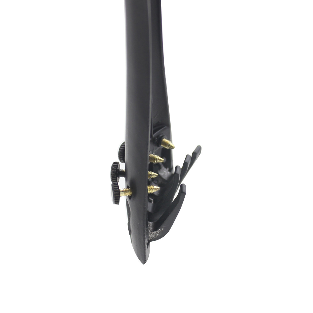 Journalfamily1-BR SIUKE Violino Tailpiece 3/4 4/4 Fiddle Hill Style com 1 peça Tailgut Tailcord 4 Afinadores Finos Liga