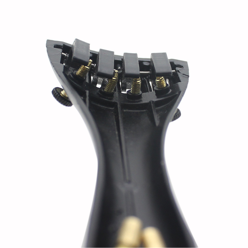 auditday-BR SIUKE Violino Tailpiece 3/4 4/4 Fiddle Hill Style com 1 peça Tailgut Tailcord 4 Afinadores Finos Liga de