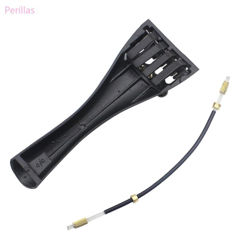 Perillas Bass Bridge Tailpiece Violino Arremate Antiderrapante Ajustador Fio