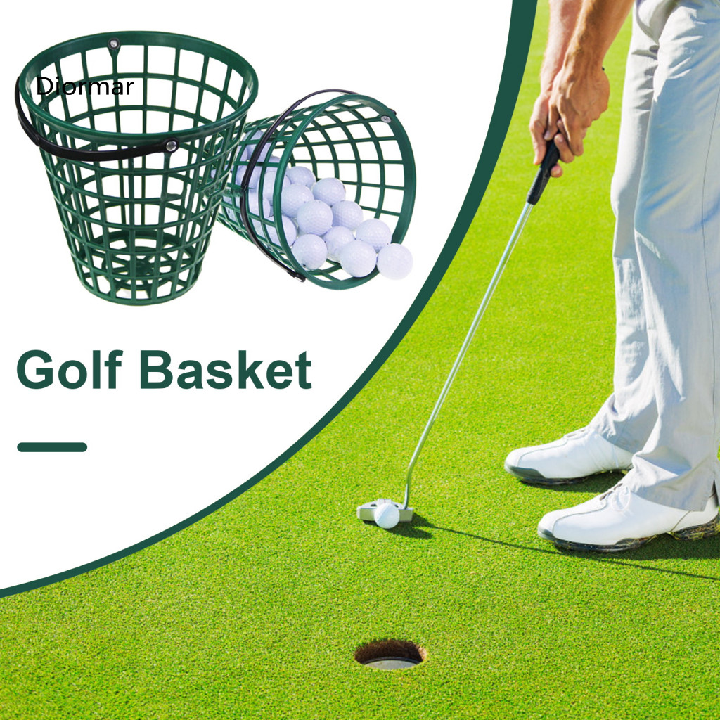 Driving Range Ball Lifting Supplies Golf Pick-up Basket Capacity with Handle – Durable High-temperature Resistant Carr