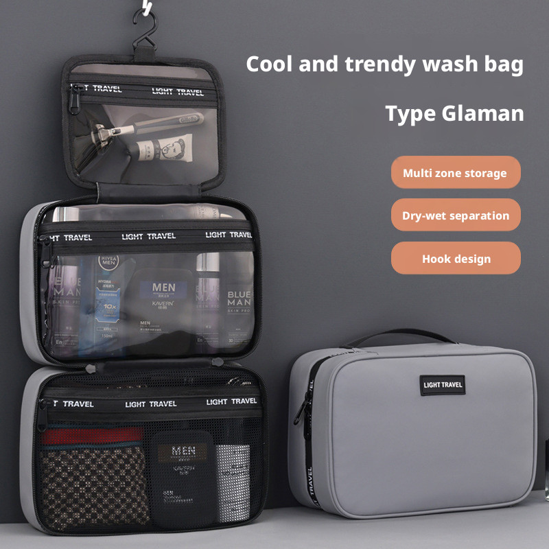 Viagem de negócios transportar grande capacidade seco molhado separação saco de higiene pessoal masculino High-End parti