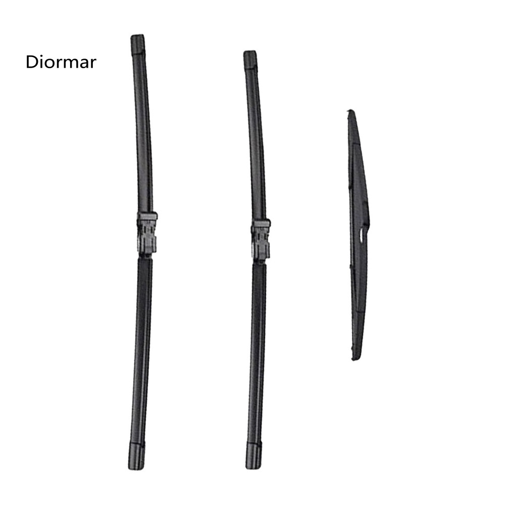 Front and Rear Wiper Blades Window Blade 14/16/26 Inch Peugeot 208 2012-2018 Set 2  1 Beamless Quiet Fit Durable Full fo