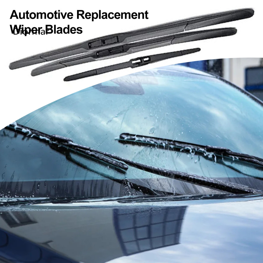 Car Wiper Blades Kit Weather Wipers 3pcs Set for Kia Stonic 2016-2023 – Front Rear All-weather Beam 261611 Durable Qui