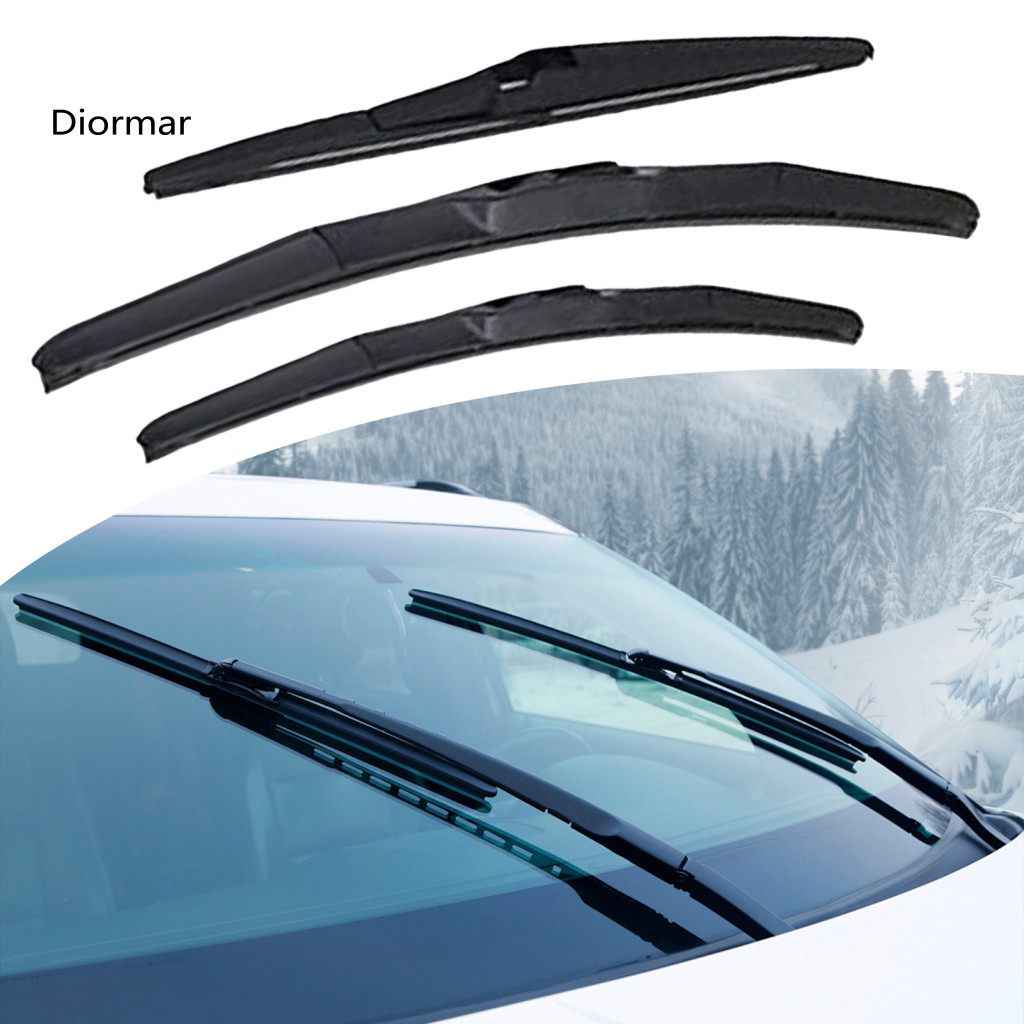 Front Rear Wiper Set Window Wipers 3 Pcs Windshield Blades for Toyota Rav4 2019-2024 – 26 16  12 All-weather Durable R