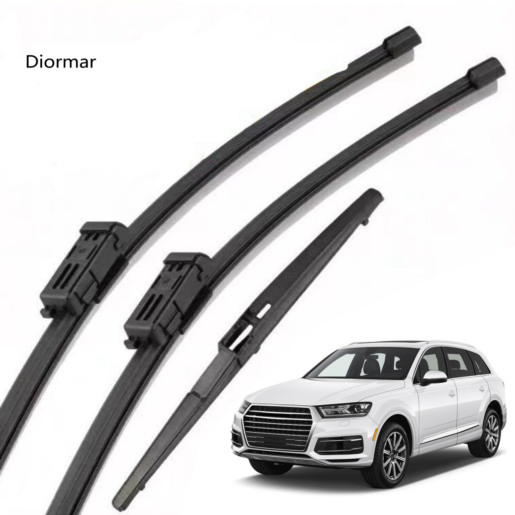 Flexible Rubber Wiping Strips Replacement Front and Rear Wipers 3pcs Windshield Wiper Blades Kit for Mg Zs Zst Ev 2017-2