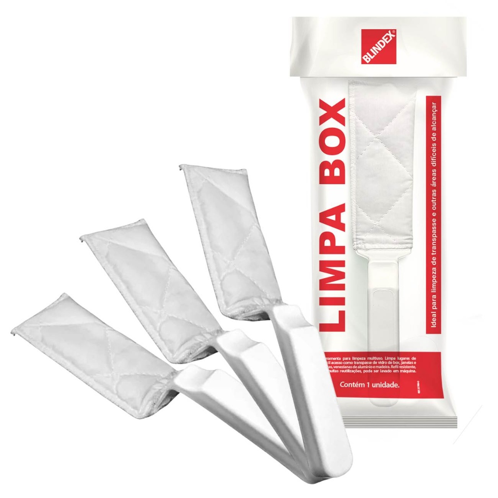 Kit 3 Limpador de Box Vidro Janela Blindex Espatula Transpasse