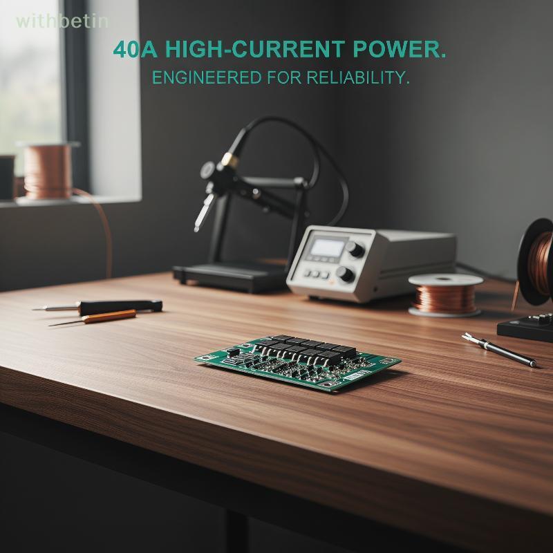 < withbetin > 3S/4S 40A 60A Placa De Proteção Do Carregador De Bateria De Íon-Lítio 18650 BMS Para Motor De Broca 11.1V