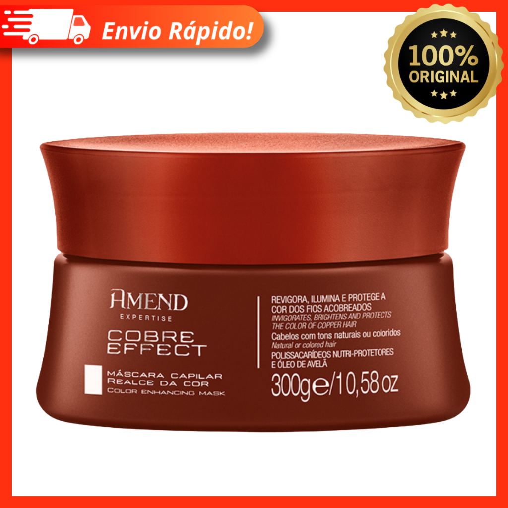 Máscara Amend Expertise Realce da Cor Cobre Effect 300g