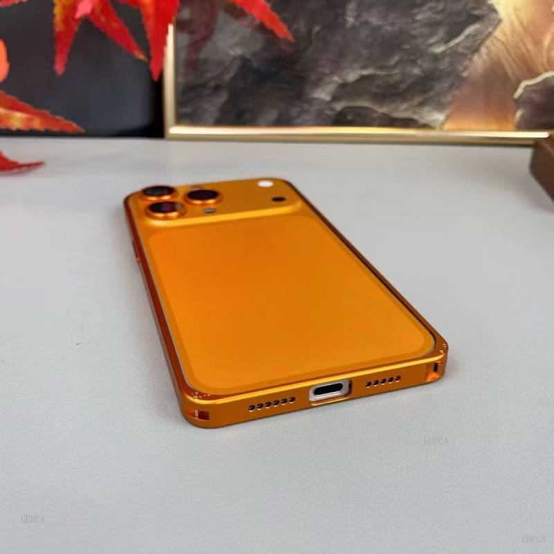 Capa 3 em 1 para iPhone Suporte Integrado + Película Traseira + Protetor de Câmera Visual 17 Pro Max