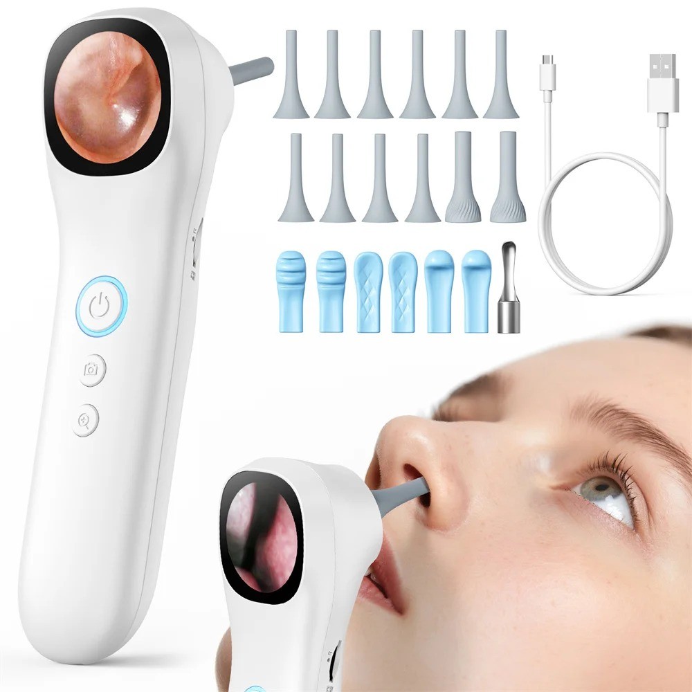 Câmera De Ouvido Digital Com Tela De 1.21 Polegadas 1080p HD Smart Visual Ear Care Ferramenta De Suporte Para Tirar Foto