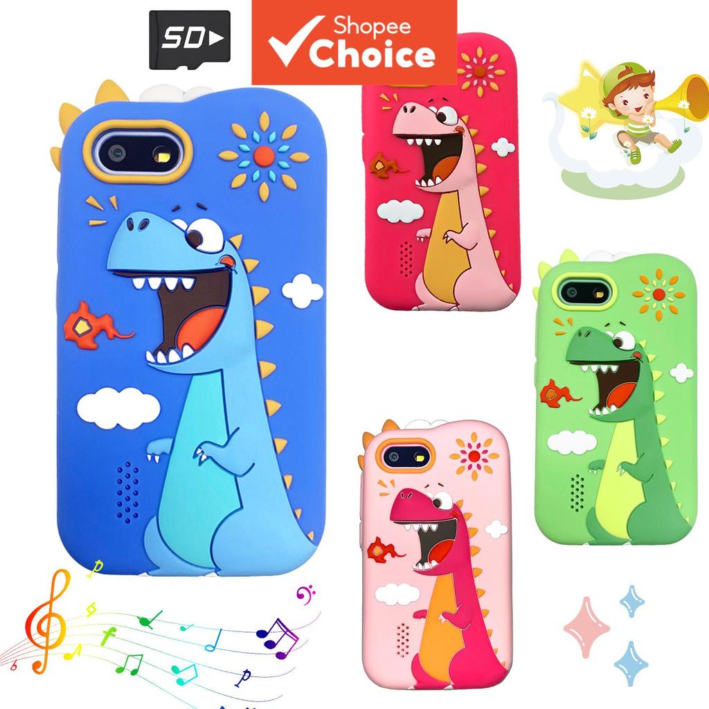 Telefone de Brinquedo Visual Infantil com Tela Sensível ao Toque de 2,8, Câmeras Duplas, Reprodutor de Vídeo e Educação