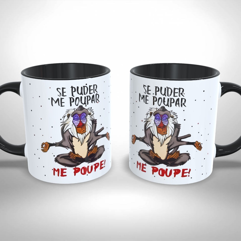 Caneca Personalizada Me Poupe Rafiki Zen Presente Único e Criativo