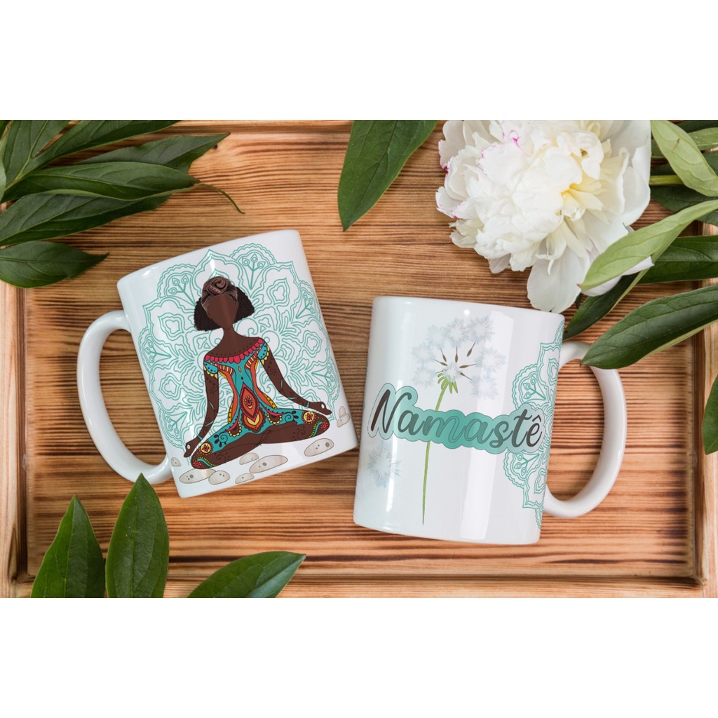 Caneca Porcelana, Namaste, zen