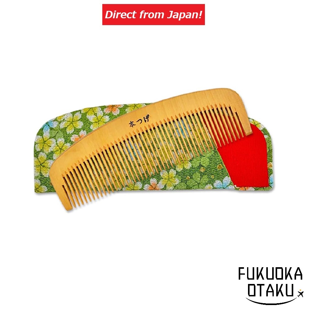 prizeJAPAN Pente Tsubaki Óleo Tuge 4-inch com Case (Cor e Padrão Aleatórios) Acabamento com Óleo Tsubaki【Direto do Japão】