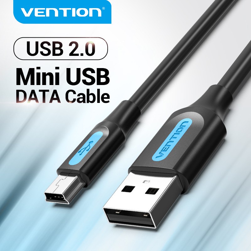 Venção Cabo Mini USB 2.0 Para 2A 480 Mbps De Dados