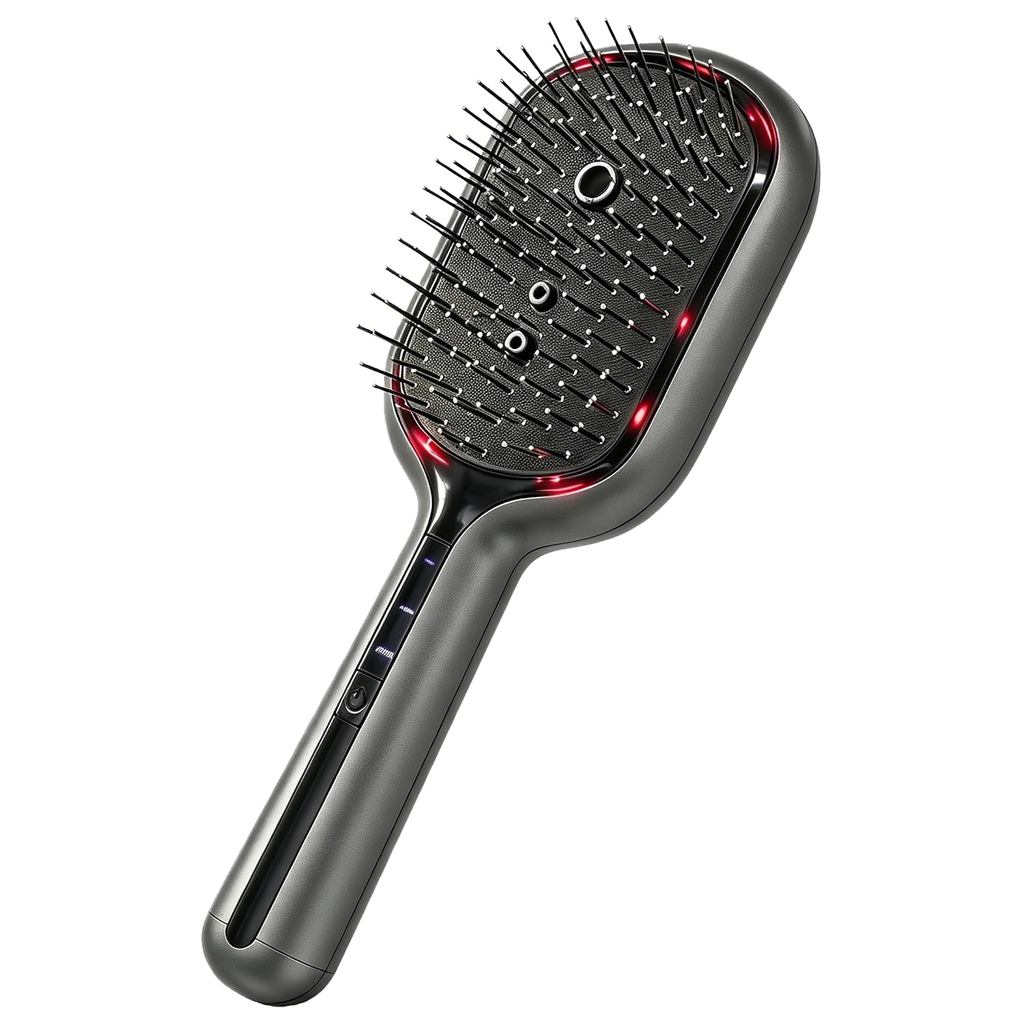 Electric Spray Air Cushion Massage Comb, 5 in 1 Rechargeable Hair Brush for Scalp Massage, Detangling, Straightening, Cu