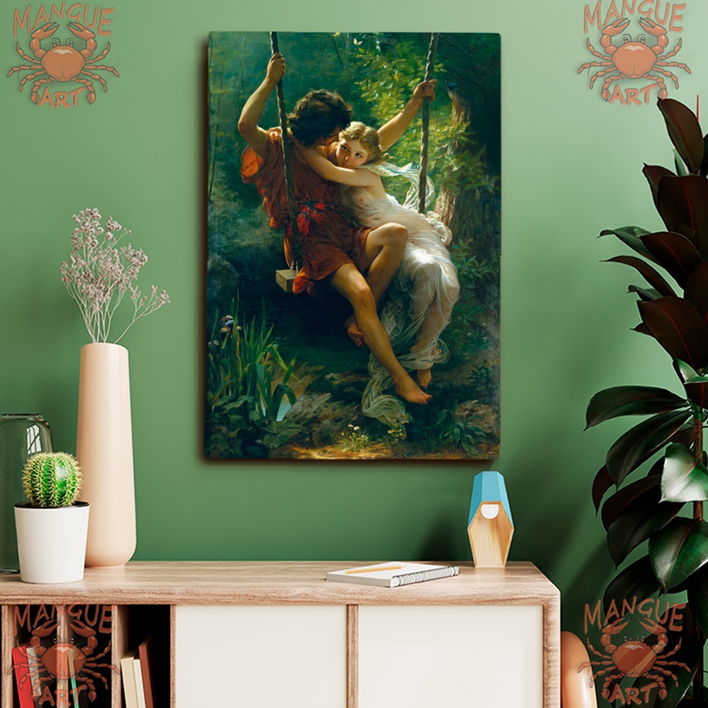 Quadro decorativo tela canvas. Primavera (1873) Pierre Auguste Cot.