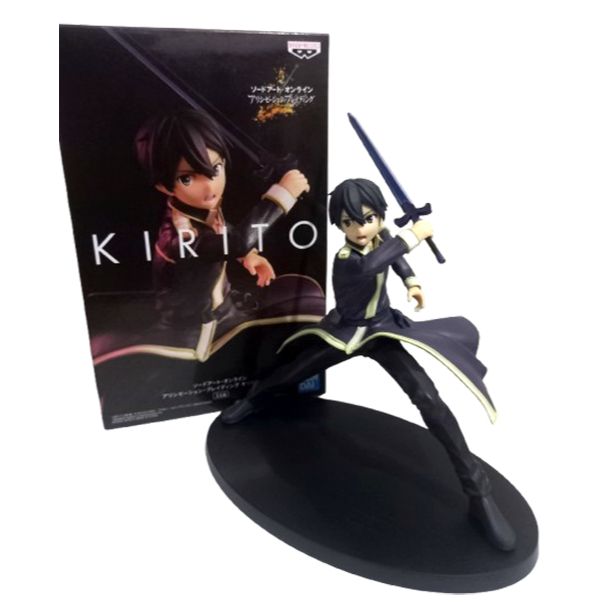 Kirito Sword Art Online Alicization Figure Bandai Spirits 14cm Anime Colecionável