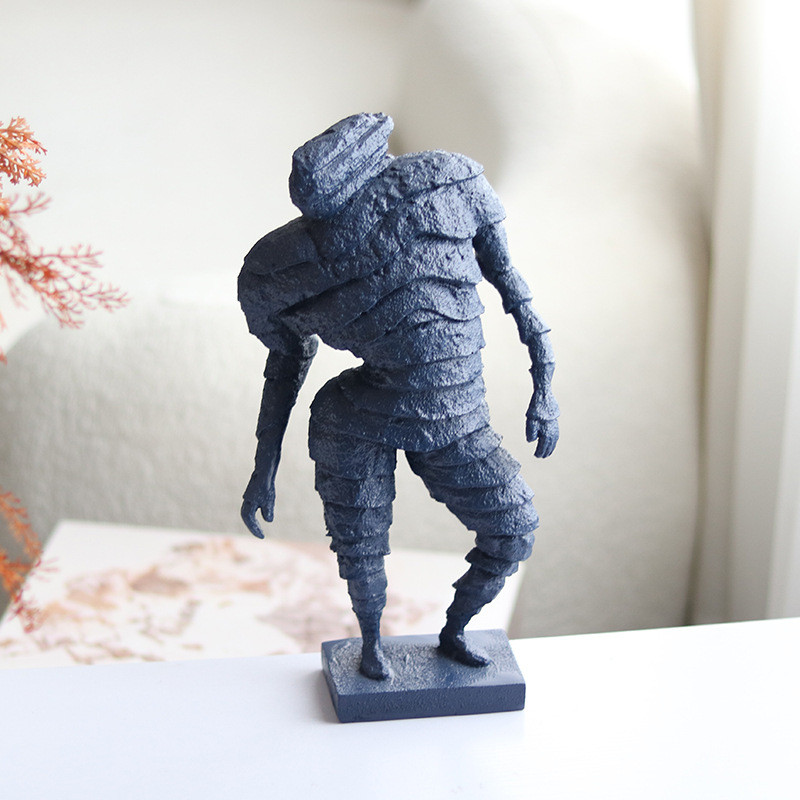 9ZAM Minimalist and creative art pieces featuring abstract figures, modern Nordic-style decorative items for model homes
