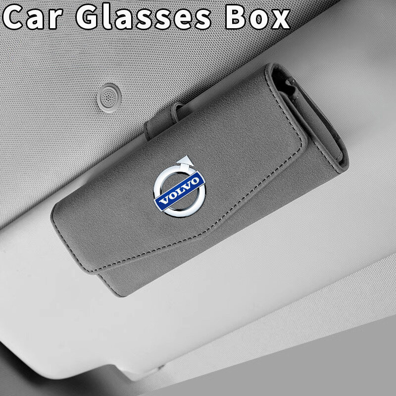 Caixa para Óculos de Sol para Quebra-Sol de Carro Volvo V60 S40 S60 S80 S90 XC40 XC60 XC70 XC90 C30 2024, Suporte de Cou