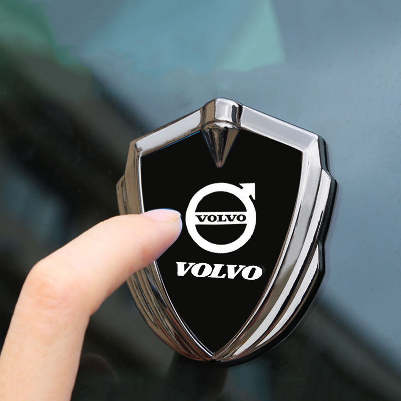 1 Peça Adesivo Metálico Decorativo para Janela Lateral de Carro, Acessórios para Volvo S40 S60 S80 S90 XC40 XC60 XC90 V4