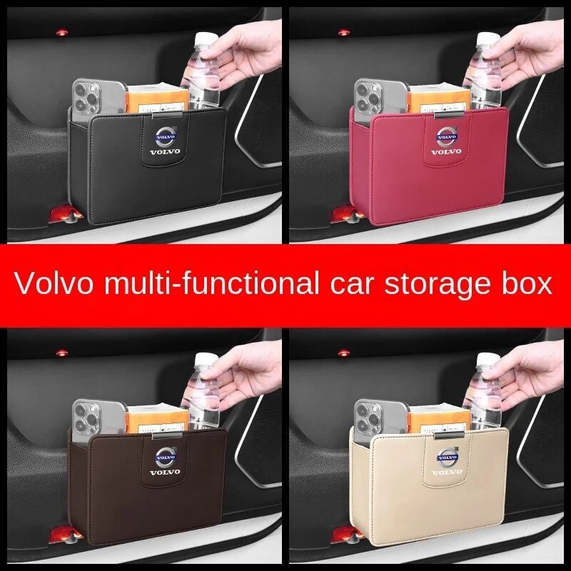 Bolsa de Armazenamento Suspensa para Carro, Caixa de Lenços para Volvo S40 S60 S80 XC60 XC90 V40 V50 S70 XC40 V70 S90, O