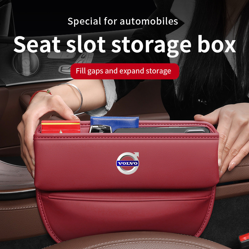 Organizador de Bolso para Fenda do Assento do Carro para Volvo XC60 S60 S80 XC90 V60 XC40 XS90 S90 Acessórios de Interio
