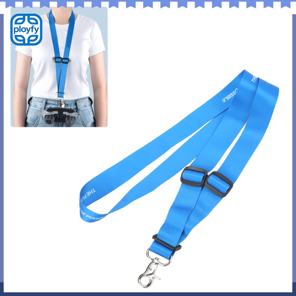 ployfy-br VGEBY Lanyard Neck Strap Drones Controle Remoto Nylon Pendurado com Fivela para FPV (Azul)